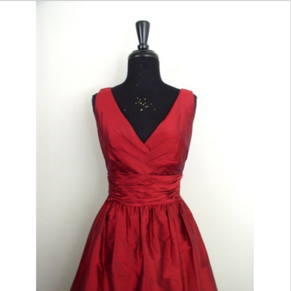 Suzi Chin For Maggy Boutique Silk Bubble Dress 6 - Picture 3 of 8